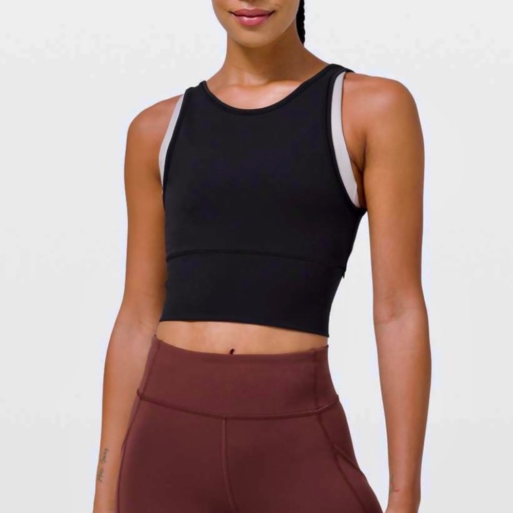 🌟NWOT🌟Lululemon Black Power Pivot Ribbed Tank Top Size 6